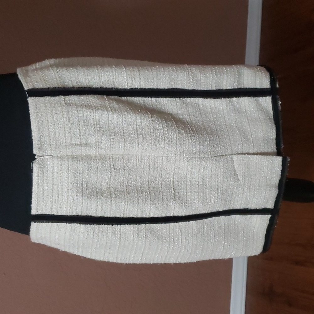 Cass Guy Women's Woven Mini Skirt White Size 12 - Picture 2 of 6